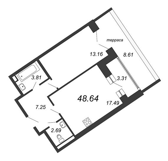 Ariosto, III кв. 2021, 2 евро, 48.64 м2