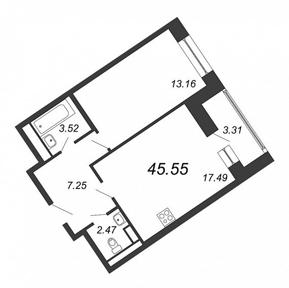 Ariosto, III кв. 2021, 2 евро, 45.55 м2