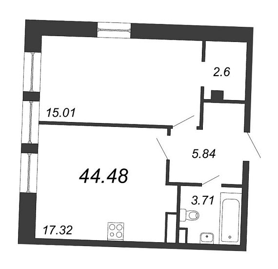 Ariosto, III кв. 2021, 2 евро, 44.48 м2