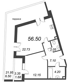 Ariosto, IV кв. 2020, 2 евро, 56.50 м2
