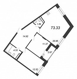 Ariosto, III кв. 2021, 3 евро, 73.33 м2