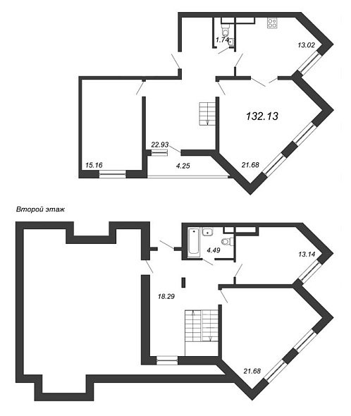 Приморский квартал, III кв. 2022, 4 комнаты, 132.13 м2