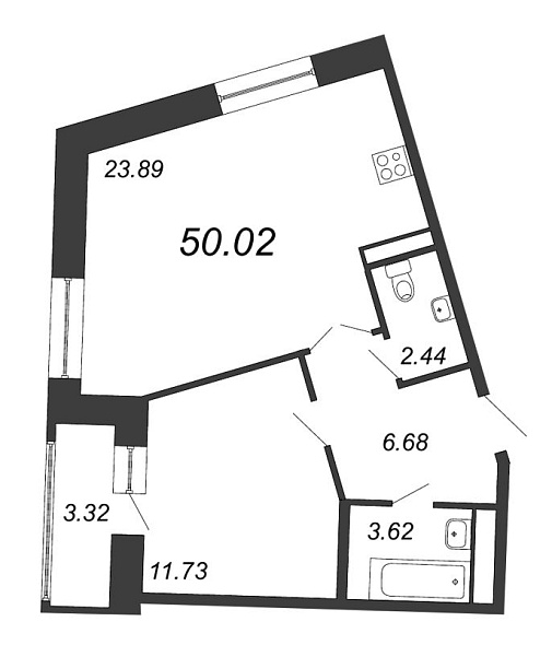 Ariosto, III кв. 2021, 2 евро, 50.02 м2